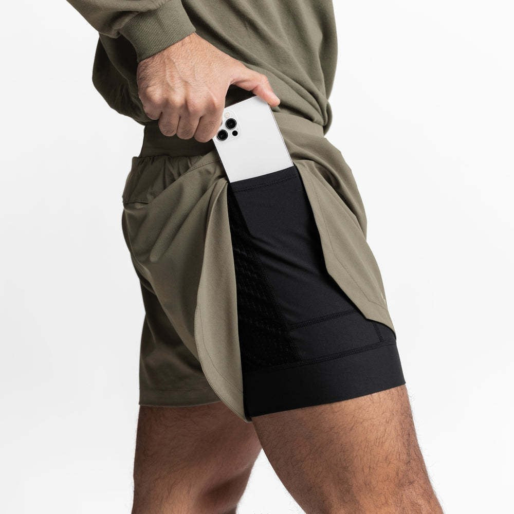 Men's Gym Sports Shorts Double Layers