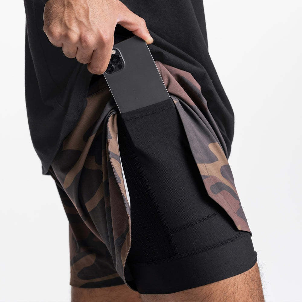 Men's Gym Sports Shorts Double Layers