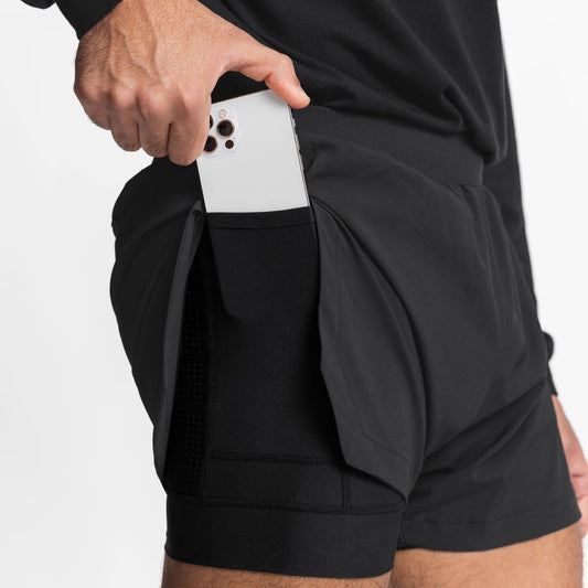 Men's Gym Sports Shorts Double Layers